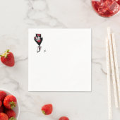 Serviette En Papier Serviettes à cocktails "Bow Cravate Affair" (En situation)