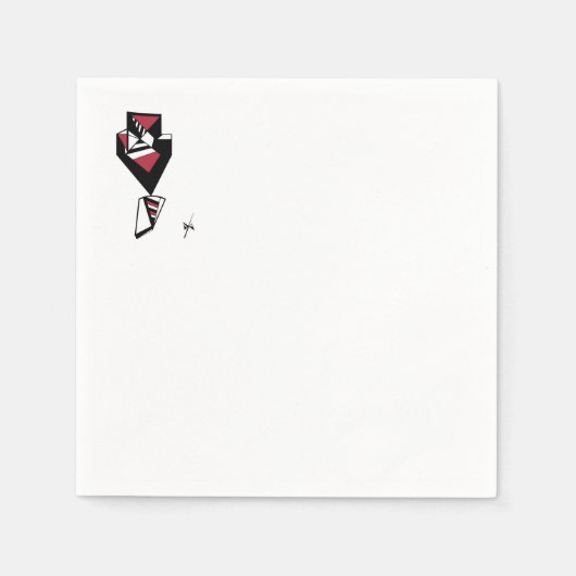 Serviette En Papier Serviettes à cocktails "Bow Cravate Affair" (Devant)