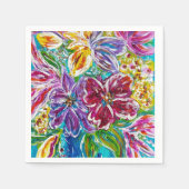 Serviette En Papier Serviettes à cocktails Floraux (Devant)