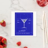 Serviette En Papier Serviettes à cocktails Martini (En situation)