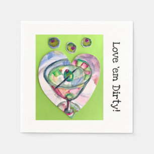 Serviette En Papier Serviettes à cocktails Martini