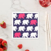 Serviette En Papier Serviettes à cocktails pour éléphants de la marine (En situation)