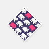 Serviette En Papier Serviettes à cocktails pour éléphants de la marine (Coin)