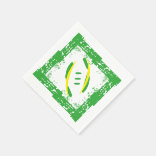 Serviette En Papier Serviettes à cocktails vert et jaune