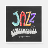 Serviette En Papier Serviettes à deux tons Jazz (Devant)