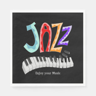 Serviette En Papier Serviettes à deux tons Jazz