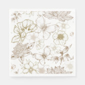 Serviette En Papier serviettes à doodle (Devant)