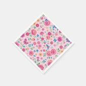 Serviette En Papier serviettes à fleurs (Coin)