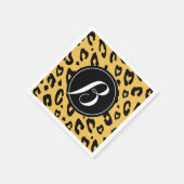 Serviette En Papier Serviettes à impression léopard avec monogramme pe (Coin)
