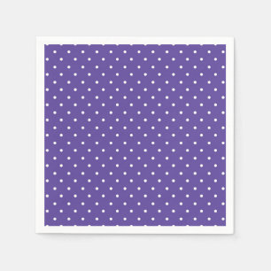 Serviette En Papier Serviettes à motif pois blancs jaune moutarde