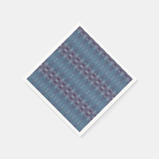 Serviette En Papier Serviettes à motifs bleu et violet (Coin)