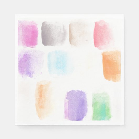 Serviette En Papier Serviettes à motifs peints à la main avec des trai (Devant)