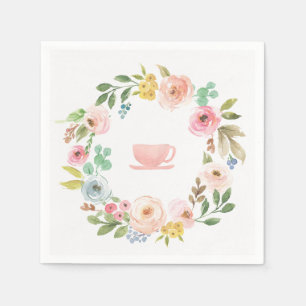 Serviette En Papier Serviettes à thé à Fête des mariées florale