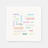 Serviette En Papier Serviettes à thème billard (Devant)