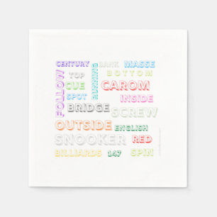 Serviette En Papier Serviettes à thème Snooker