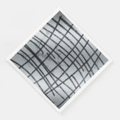 Serviette En Papier Serviettes Abstraites argentées (Coin)