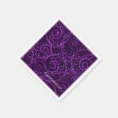 Serviette En Papier Serviettes Abstraites pourpres à clignotants (Coin)
