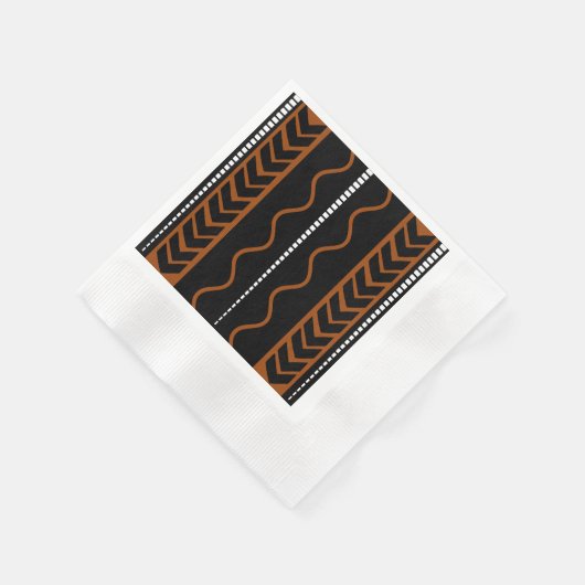 Serviette En Papier Serviettes africaines en tissu de boue (Coin)