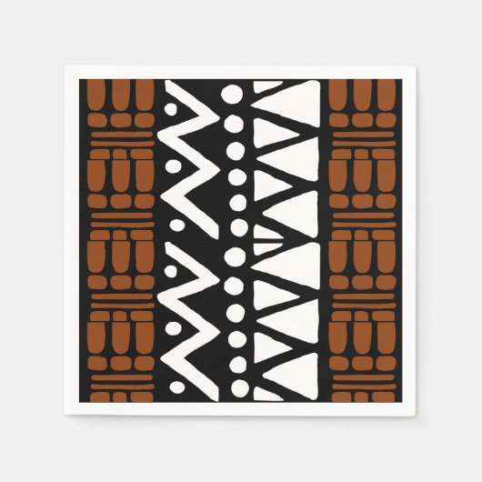 Serviette En Papier serviettes afrocentriques de style africain (Devant)