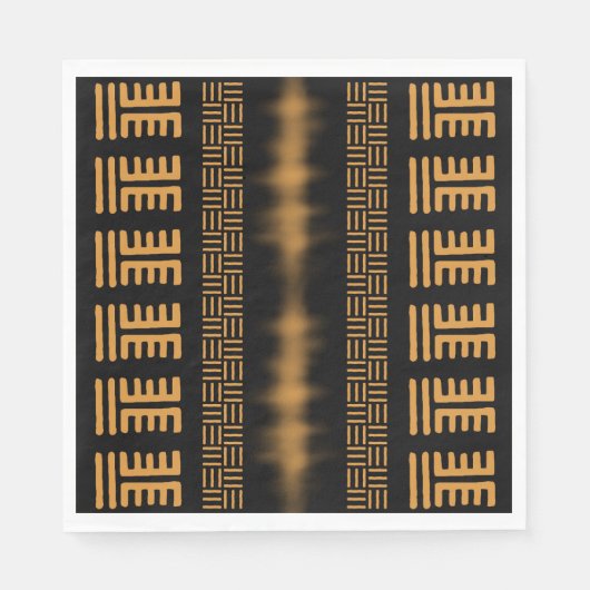 Serviette En Papier Serviettes afrocentriques de style bogolais (Devant)