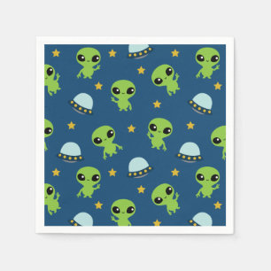 Serviette En Papier Serviettes Aliens