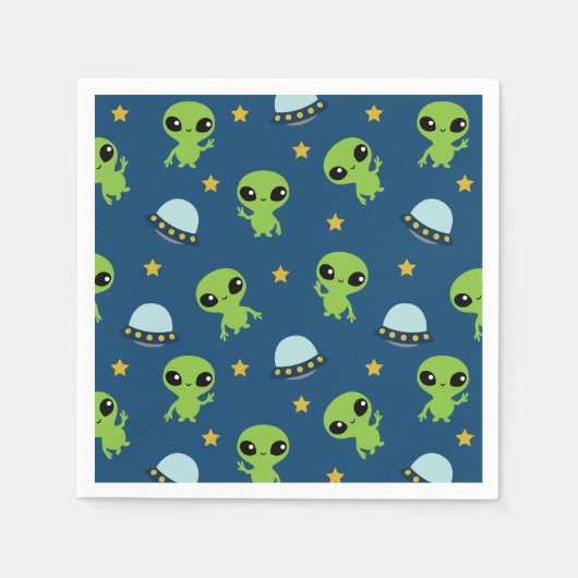 Serviette En Papier Serviettes Aliens (Devant)