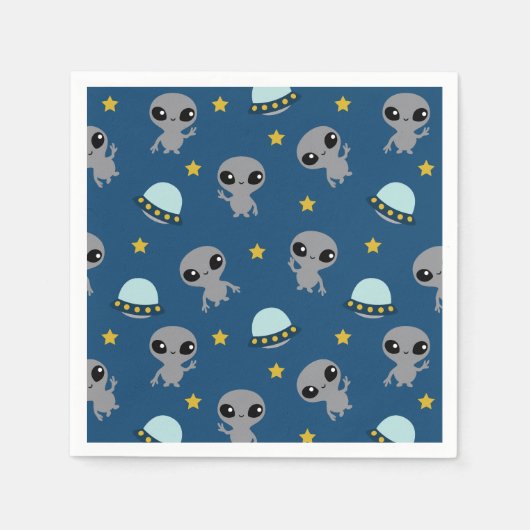 Serviette En Papier Serviettes Aliens (Devant)