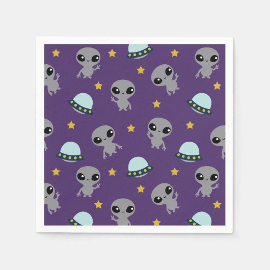 Serviette En Papier Serviettes Aliens (Devant)