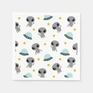 Serviette En Papier Serviettes Aliens