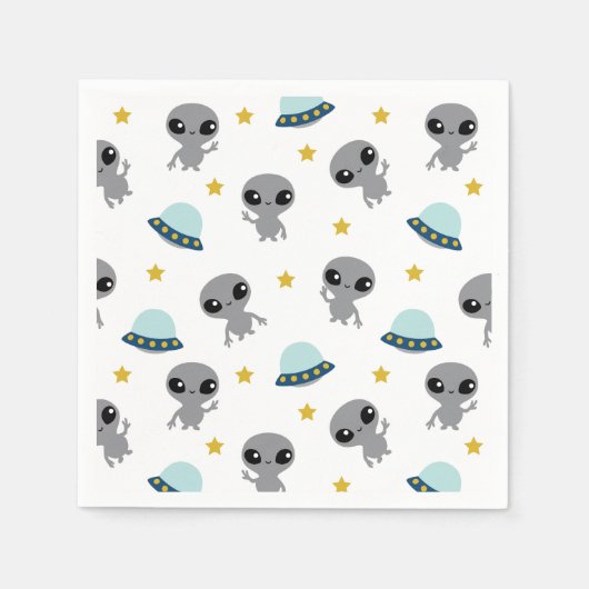 Serviette En Papier Serviettes Aliens (Devant)