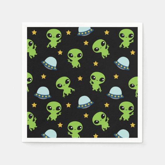 Serviette En Papier Serviettes Aliens (Devant)