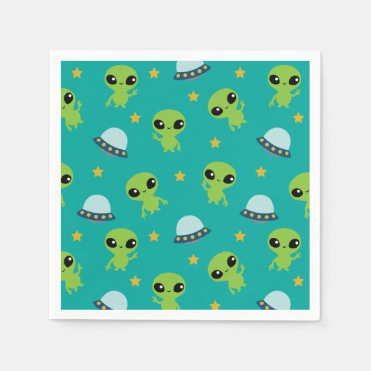 Serviette En Papier Serviettes Aliens (Devant)