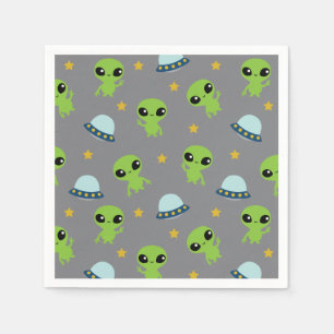 Serviette En Papier Serviettes Aliens