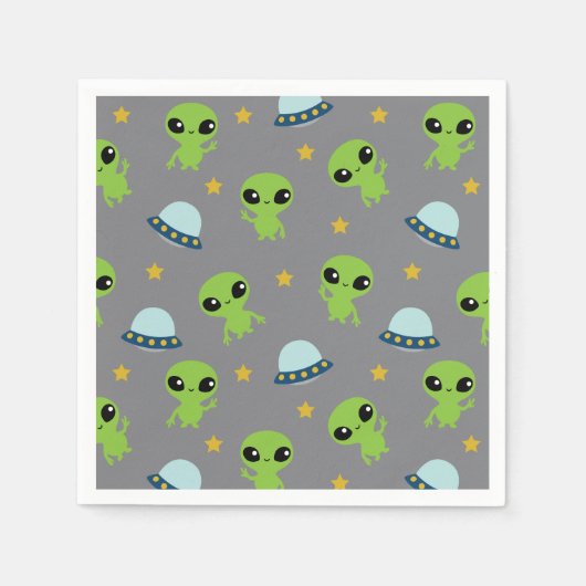 Serviette En Papier Serviettes Aliens (Devant)