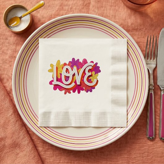 Serviette En Papier Serviettes AMOUR