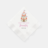 Serviette En Papier Serviettes anniversaire thème Château Princesse (Coin)