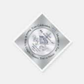 Serviette En Papier Serviettes Anniversaires De L'Église, Appréciation (Coin)