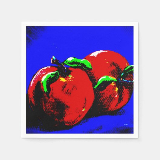 Serviette En Papier Serviettes Apple Abstraites (Devant)