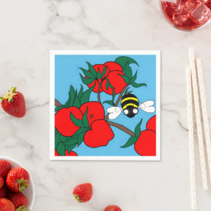 Serviette En Papier Serviettes Apple Delight