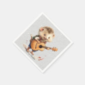 Serviette En Papier Serviettes aquarelle Hérisson Heureux (Coin)