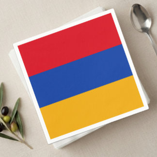 Serviette En Papier Serviettes Arménie, Drapeau arménien fête /support