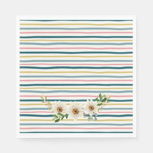 Serviette En Papier Serviettes assorties pour douche de pique-nique (Devant)