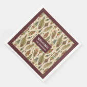 Serviette En Papier Serviettes autochtones personnalisées Couleurs boh (Coin)