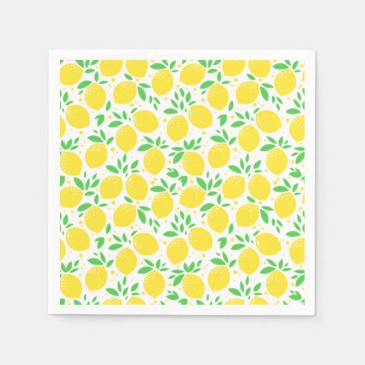 Serviette En Papier Serviettes avec citrons (Devant)