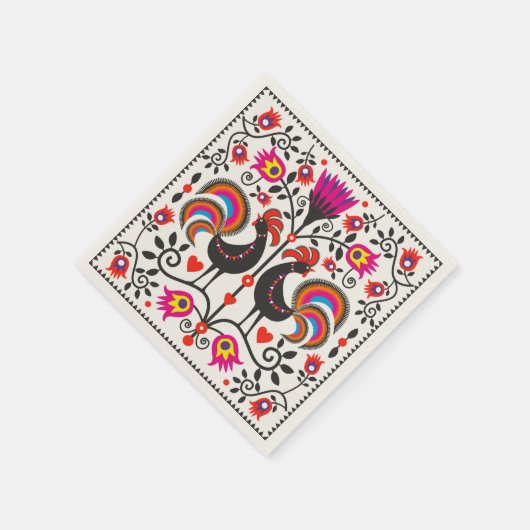 Serviette En Papier Serviettes avec coqs (Coin)