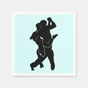 Serviette En Papier Serviettes avec danseurs de tango - Couleurs perso