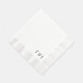 Serviette En Papier Serviettes avec monogrammes (Coin)