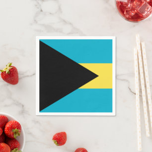 Serviette En Papier Serviettes Bahamas, Fête, Drapeau des Bahamas
