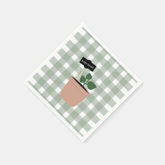 Serviette En Papier Serviettes bébé Basil (Coin)