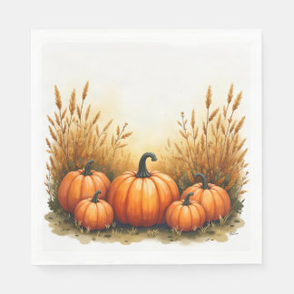 Serviette En Papier Serviettes Belle Patch de Citrouilles
